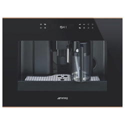 Smeg CMS4601NR Dolce Stil Novo Coffee Machine, Black/Copper